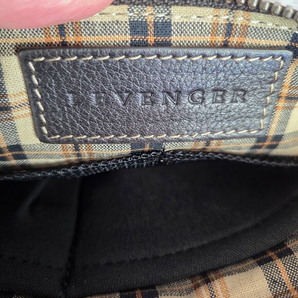 Levenger Men Brown Leather Toiletry Accessory Pouch Classic Casual Business Trip - Picture 4 of 9